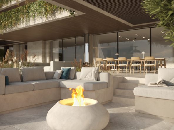 The Sky Marbella Villas - Terrace fire area